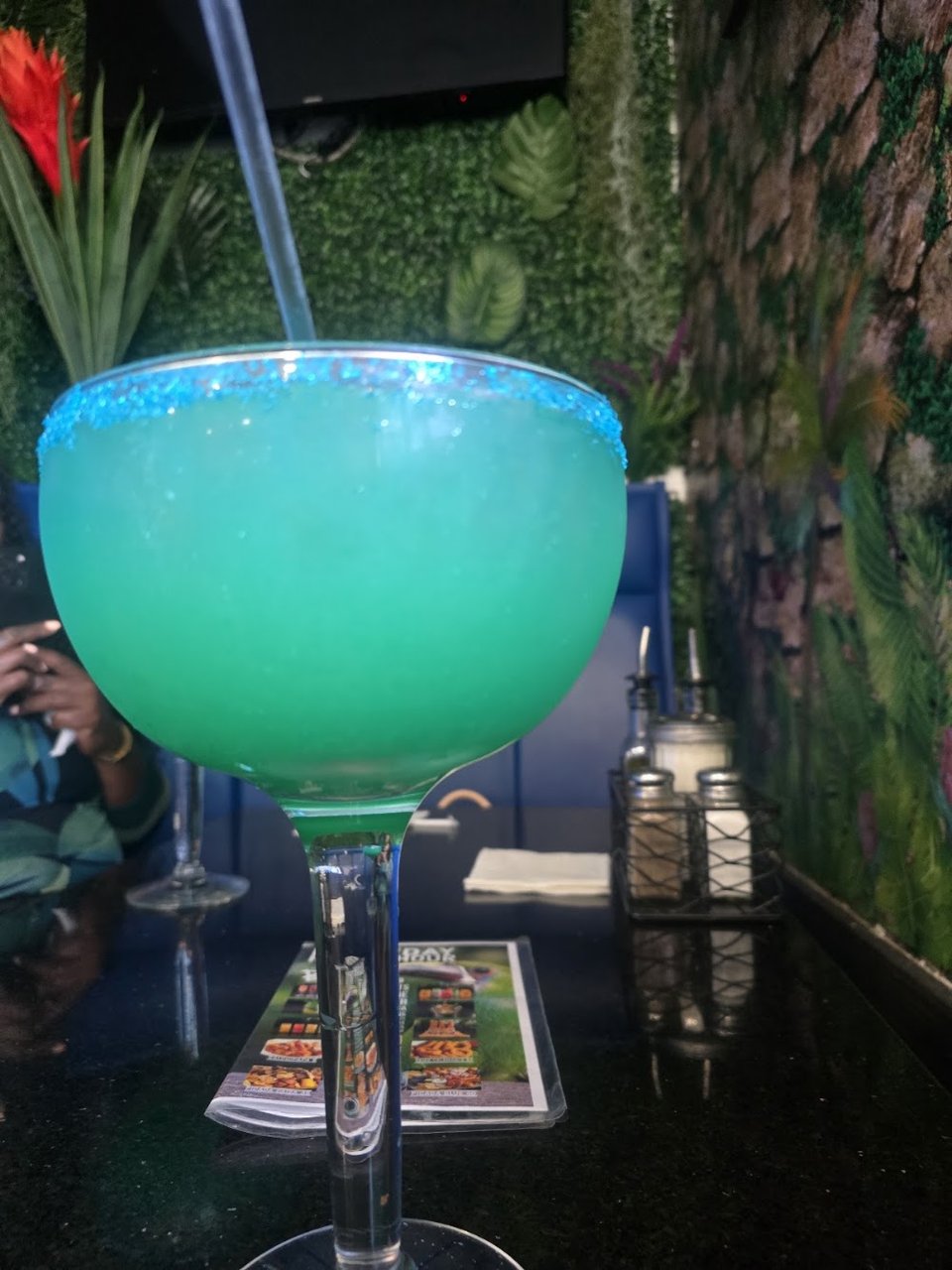 Printed menu with breakfast, shareables, and beverages.